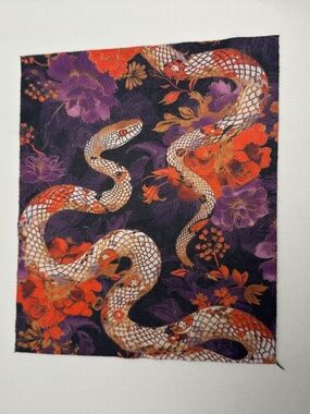 Zenni Eyeglass Cleaning Microfiber Cloth 2025 Lunar Year, Purple with Snake